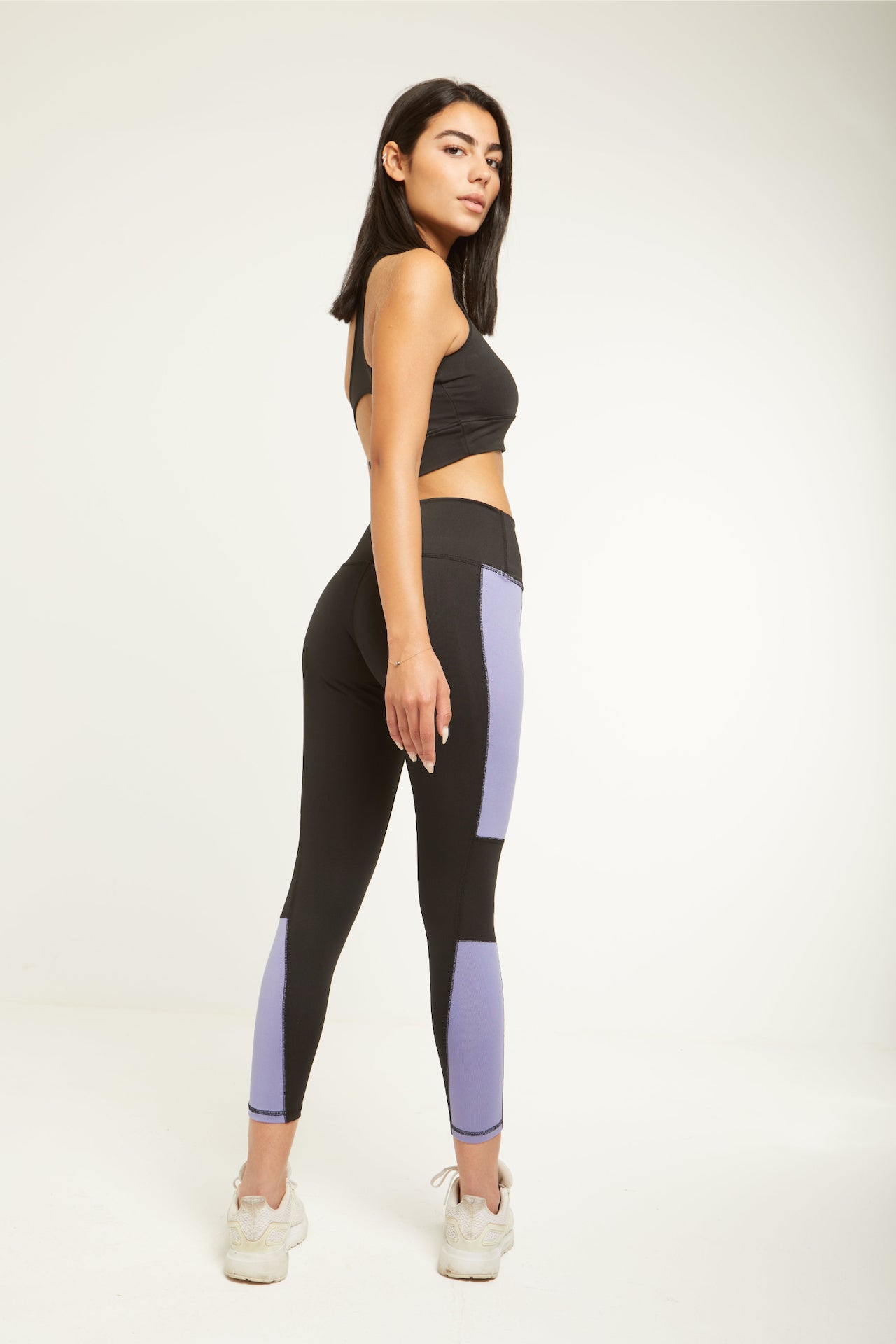 SIDE PANEL LEGGING-LILAC