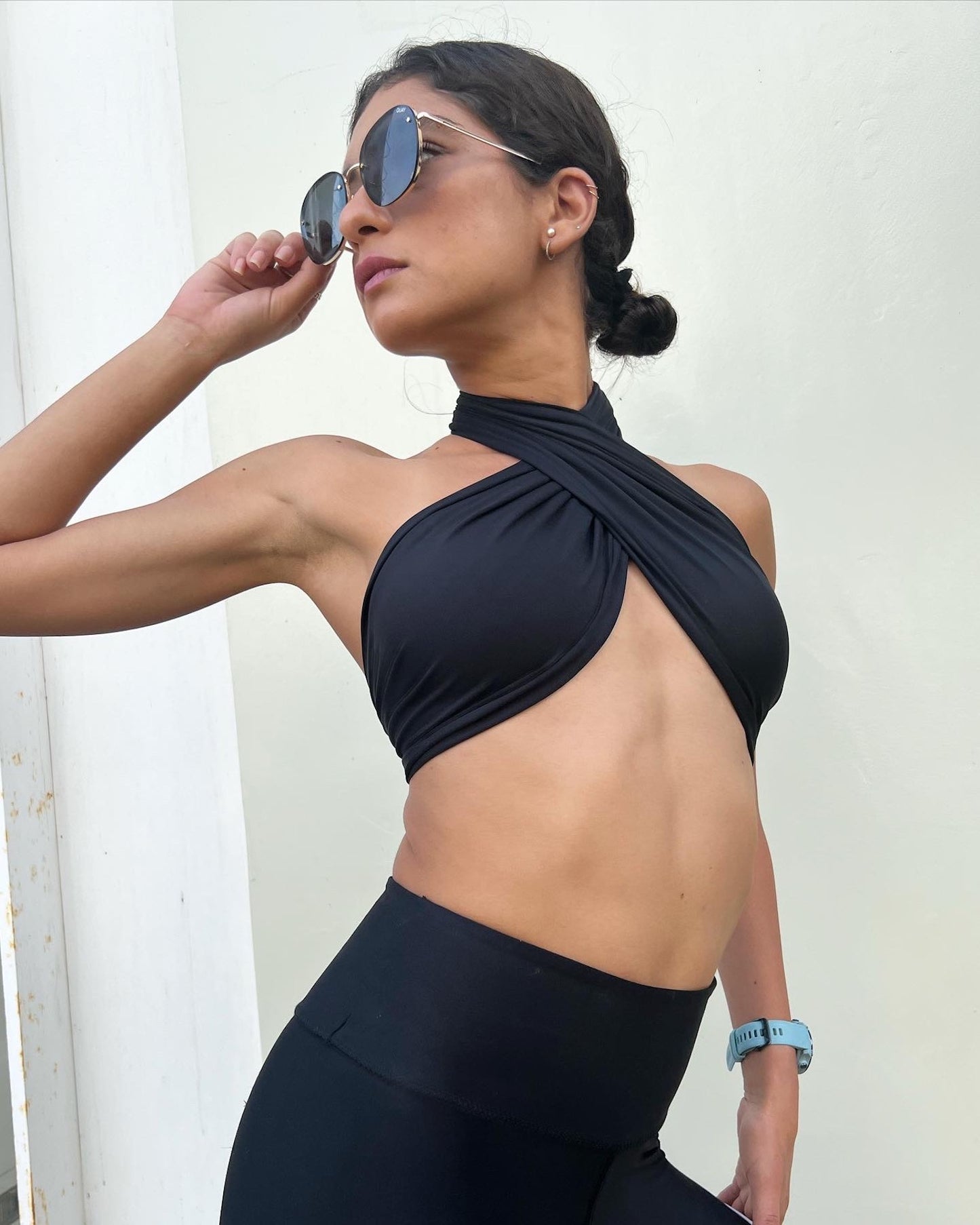 Rio Wrap Top-Black