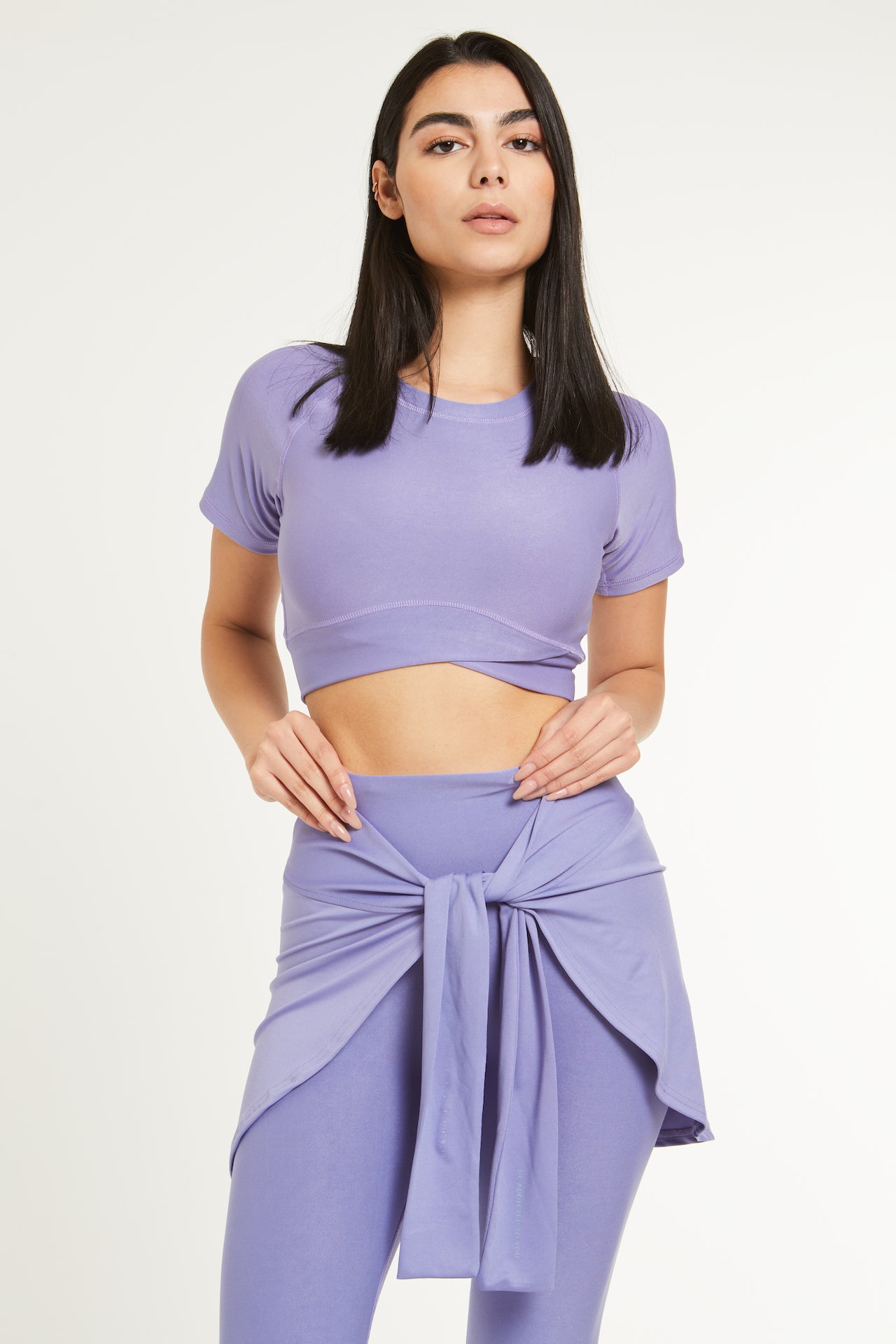 SECOND SKIN CROP TOP-LILAC